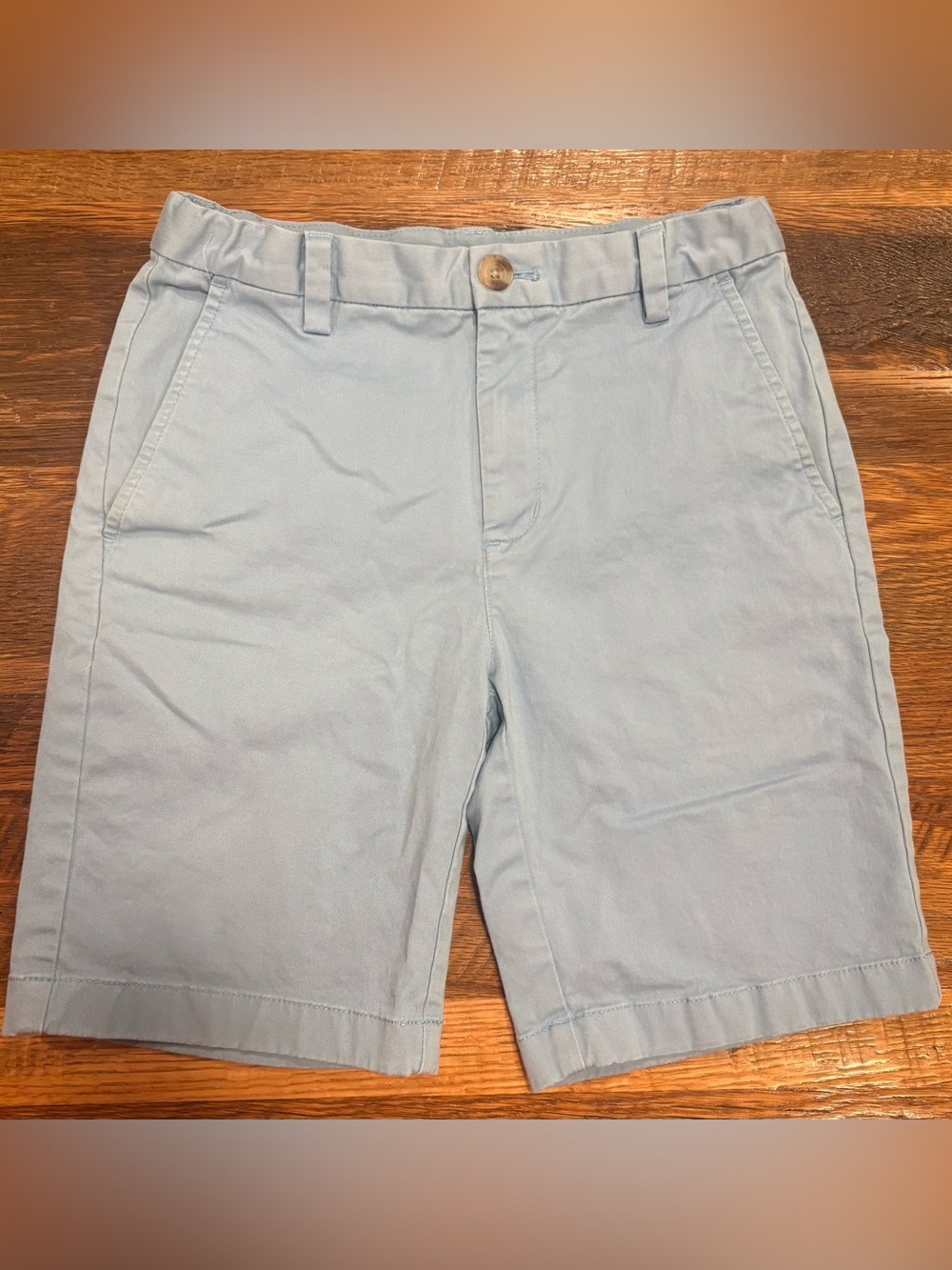 Vineyard Vines Boys Chino Shorts, Light Blue Size 12